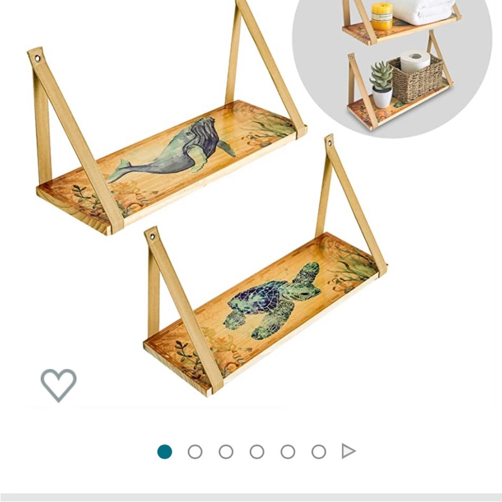 17 X 5 1/2 Hanging Shelves Brand new!